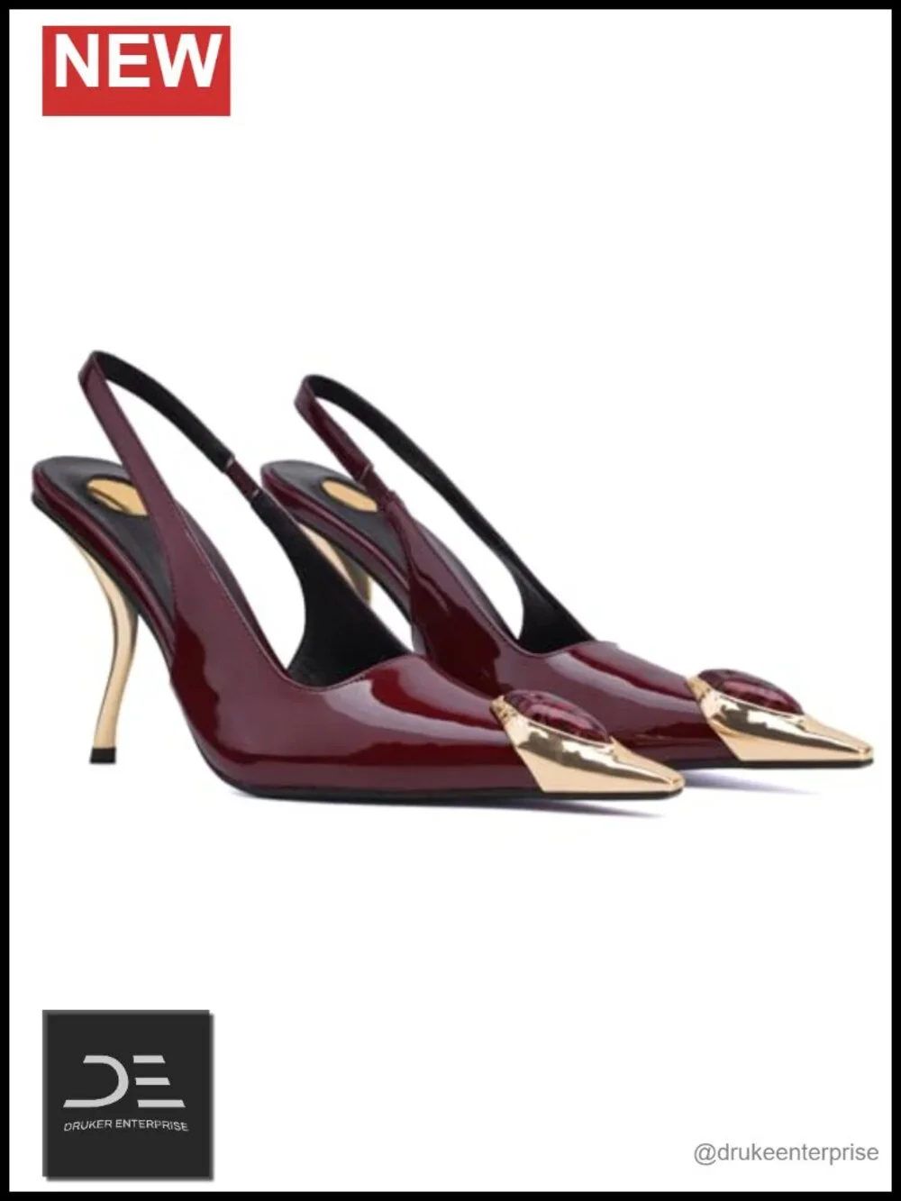 Slingback Heels Women Pointed Toe Backless Stiletto 4